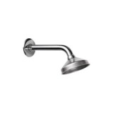 ROCIADOR DUCHA INOX 90MM CON BRAZO 160MM