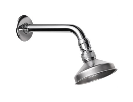 ROCIADOR DUCHA INOX 90MM ROTULA BRAZO 160MM
