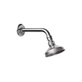 ROCIADOR DUCHA INOX 90MM ROTULA BRAZO 160MM