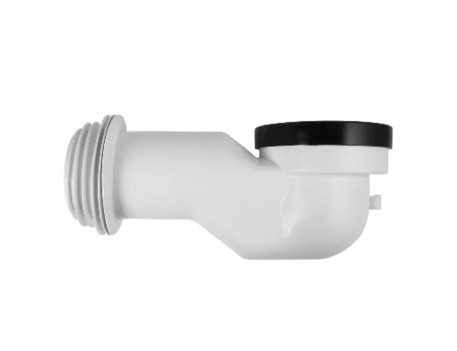 MANGUITO ACODADO PARA WC SALIDA DUAL 110MM