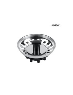 TAPÓN VÁLVULA FREGADERO INOX 80MM SIN ESPIGA