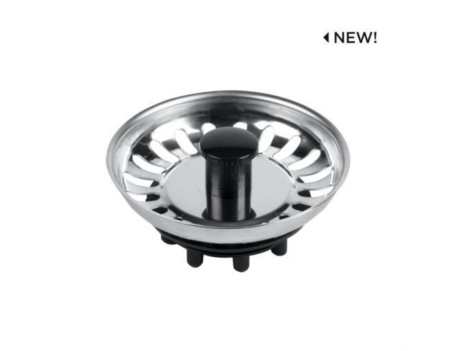 TAPÓN VÁLVULA FREGADERO INOX 80MM SIN ESPIGA