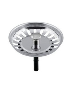 TAPÓN VÁLVULA FREGADERO INOX 80MM CON VÁLVULA
