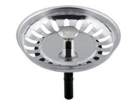 TAPÓN VÁLVULA FREGADERO INOX 80MM CON VÁLVULA