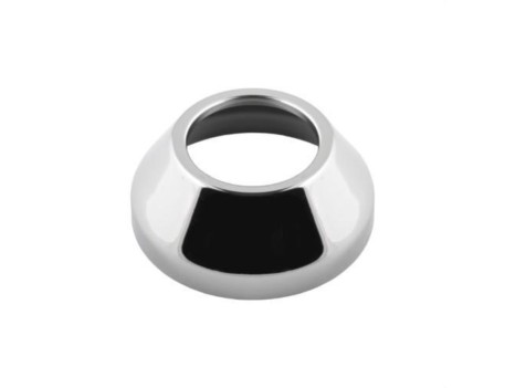 FLORÓN LATÓN DOBLE BOMBEADO 40MM X 75MM CROMADO