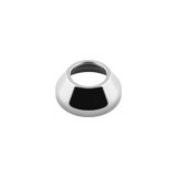 FLORÓN LATÓN DOBLE BOMBEADO 40MM X 75MM CROMADO