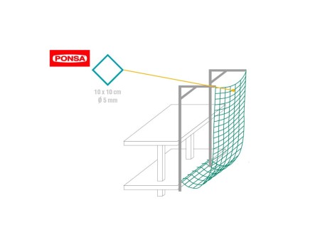 RED SEGURIDAD ANTICAÍDA TIPO V 5X10M ECONET