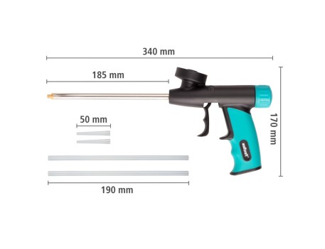 PISTOLA DOSIFICADORA ESPUMA POLIURETANO WOLFCRAFT