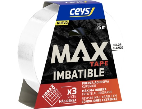 CINTA ADHESIVA MAX BLANCA 25M X 48MM CEYS