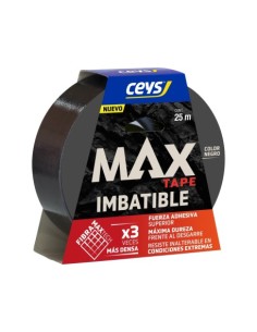 CINTA ADHESIVA MAX NEGRA 25M X 48MM CEYS