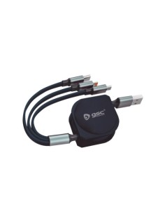 CABLE CARGADOR RETRÁCTIL 3 EN 1 USB UNIVERSAL