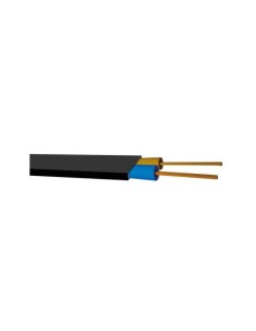 MANGUERA ELÉCTRICA PLANA 2X1MM NEGRA 100M