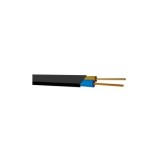 MANGUERA ELÉCTRICA PLANA 2X1MM NEGRA 100M