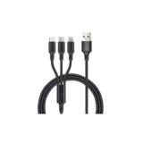 CABLE CARGADOR 3 EN 1 USB-C LIGHTNING MICRO USB 1.2M