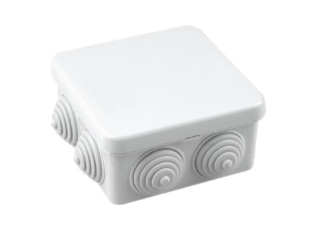 CAJA CONEXIÓN CUADRADA 80X70X40MM IP55 GRIS