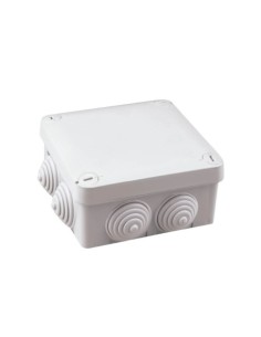 CAJA CONEXIÓN CUADRADA 105X105X40MM IP55 GRIS