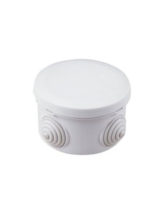 CAJA CONEXIÓN REDONDA 80X40MM IP55 GRIS