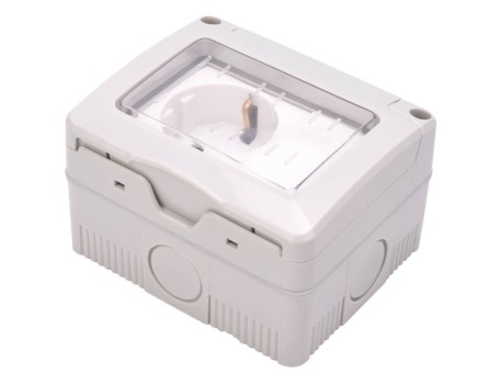 CONMUTADOR + BASE SCHUKO 16A IP55 ESTANCO
