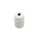 PORTALÁMPARAS BAQUELITA E27 BLANCO LISO