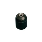 PORTALÁMPARAS BAQUELITA E27 NEGRO LISO