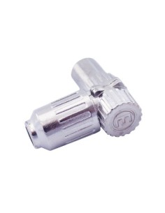 CONECTOR TV HEMBRA ACODADO METÁLICO GARSACO