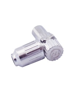 CONECTOR TV MACHO ACODADO METÁLICO GARSACO