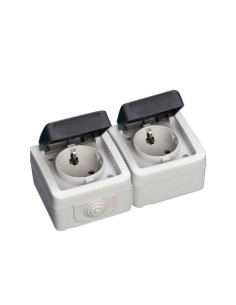 BASE DOBLE ESTANCA 16A IP44 GARSACO