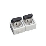 BASE DOBLE ESTANCA 16A IP44 GARSACO
