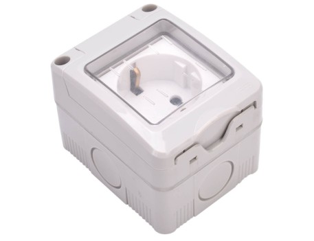 BASE ESTANCO SCHUKO 16A IP55 SUPERFICIE GARSACO