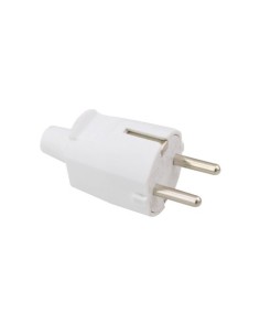 CLAVIJA BIPOLAR ENTRADA CABLE RECTA 4.8MM BL