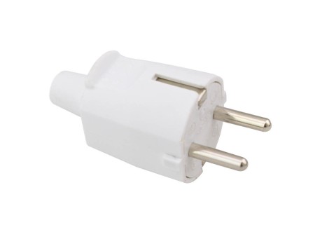 CLAVIJA BIPOLAR ENTRADA CABLE RECTA 4.8MM BL