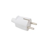 CLAVIJA BIPOLAR ENTRADA CABLE RECTA 4.8MM BL