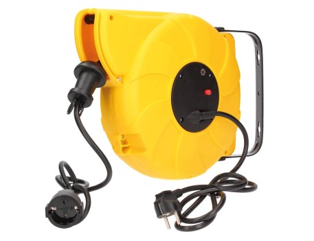 ENROLLACABLES RETRÁCTIL 11M 3X1.5MM 3500W 230V