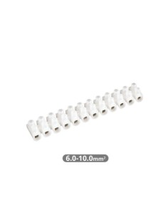 PACK 10 REGLETAS CONEXIÓN 10MM² BLANCA GARSACO