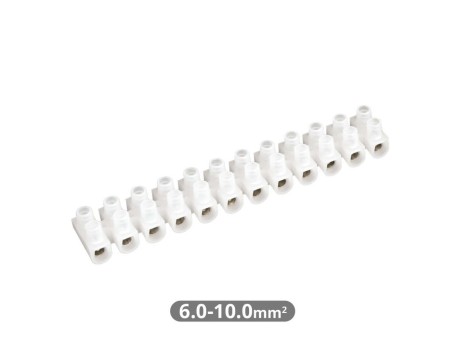PACK 10 REGLETAS CONEXIÓN 10MM² BLANCA GARSACO