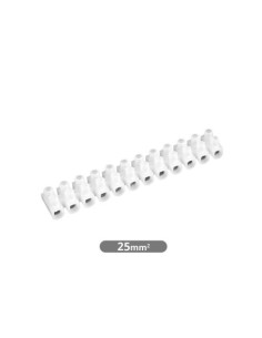 PACK 10 REGLETAS CONEXIÓN 25MM² BLANCA GARSACO