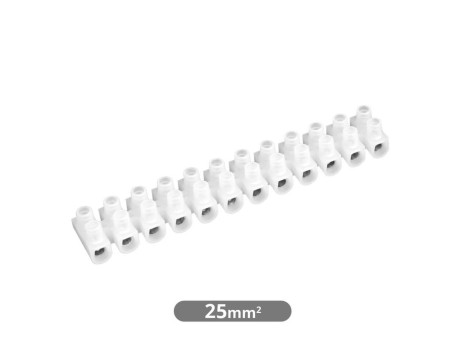 PACK 10 REGLETAS CONEXIÓN 25MM² BLANCA GARSACO