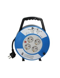 ENROLLACABLES CON ASA 4 TOMAS 15M CABLE 3X1.5MM
