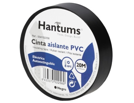 CINTA AISLANTE ELÉCTRICA PVC 20M NEGRA 25MM