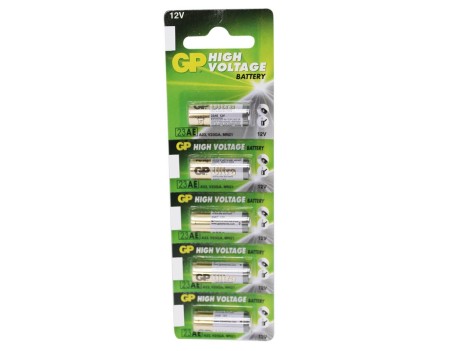 BLISTER 5 PILAS ALCALINAS GP 23A 12V