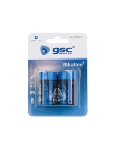 PILA ALCALINA GSC EVOLUTION LR20 (D) BLISTER 2UD