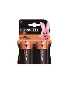 PILA ALCALINA DURACELL PLUS LR20 (D) BLISTER 2UD