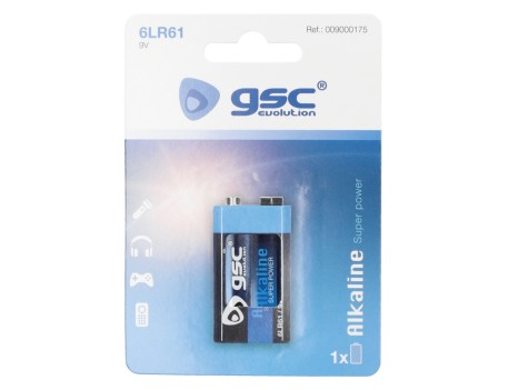 PILA ALCALINA GSC EVOLUTION 9V 6LR61 BLISTER 1UD