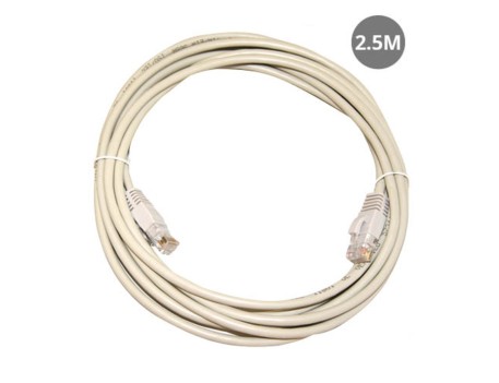 CABLE RED UTP CAT 5E 2,5M CONEXIÓN INTERNET