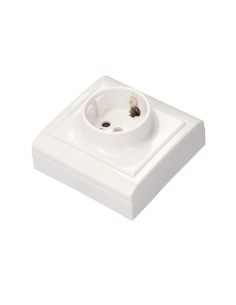 BASE SCHUKO SUPERFICIE 80X80MM 16A 250V GARSACO