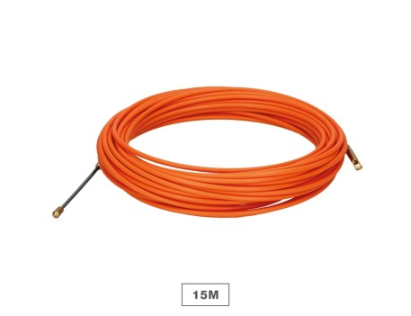 GUÍA PASACABLES FIBRA VIDRIO Y METAL 4MM 15M