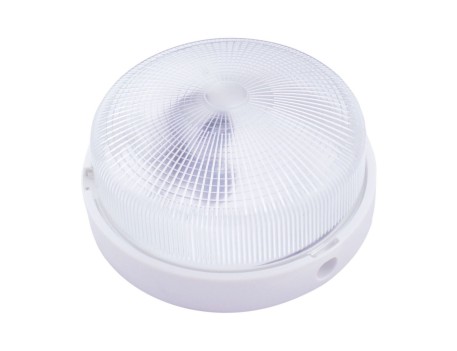 APLIQUE REDONDO PLÁSTICO 225MM E27 60W BLANCO
