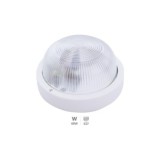 APLIQUE REDONDO PLÁSTICO LISO E27 60W BLANCO