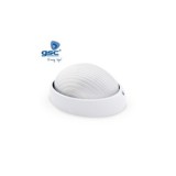 APLIQUE SEMIOVALADO ALUMINIO E27 60W BLANCO