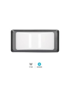APLIQUE LED PARED ANTHE 12W 6500K IP65 GRIS